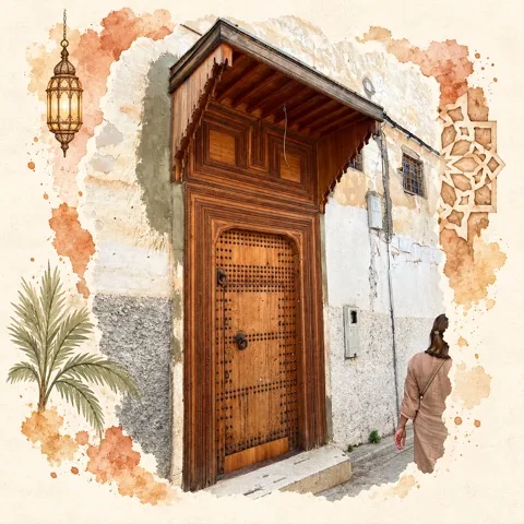 درب تاریخی در شهر فز