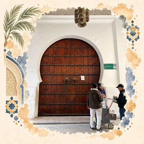 درب تاریخی در شهر فز